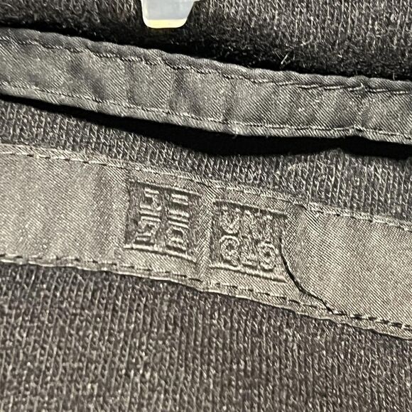 Uniqlo Down Puffer Jacket Womens Small Black Wool Blend Hooded Winter Coat Warm - Picture 8 of 13